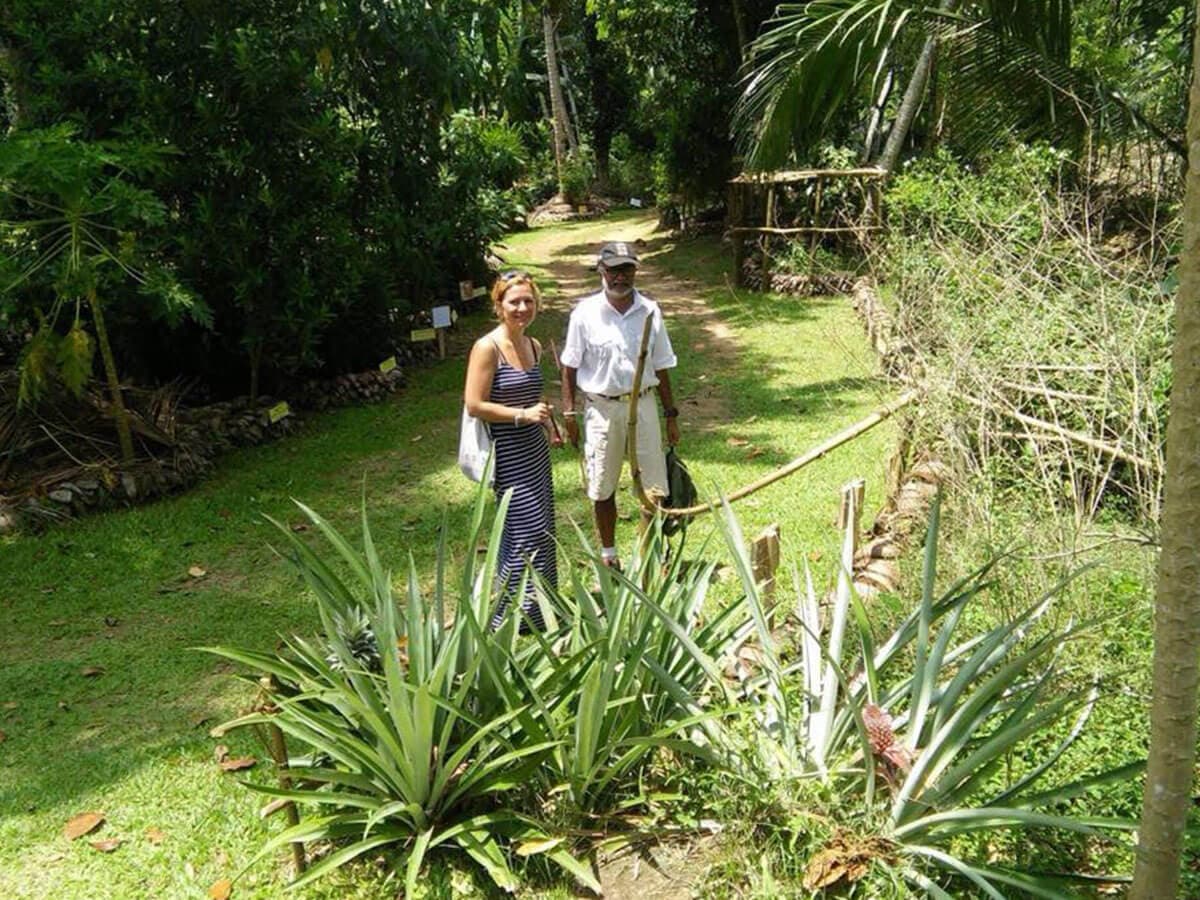 Visitors on the walking tour