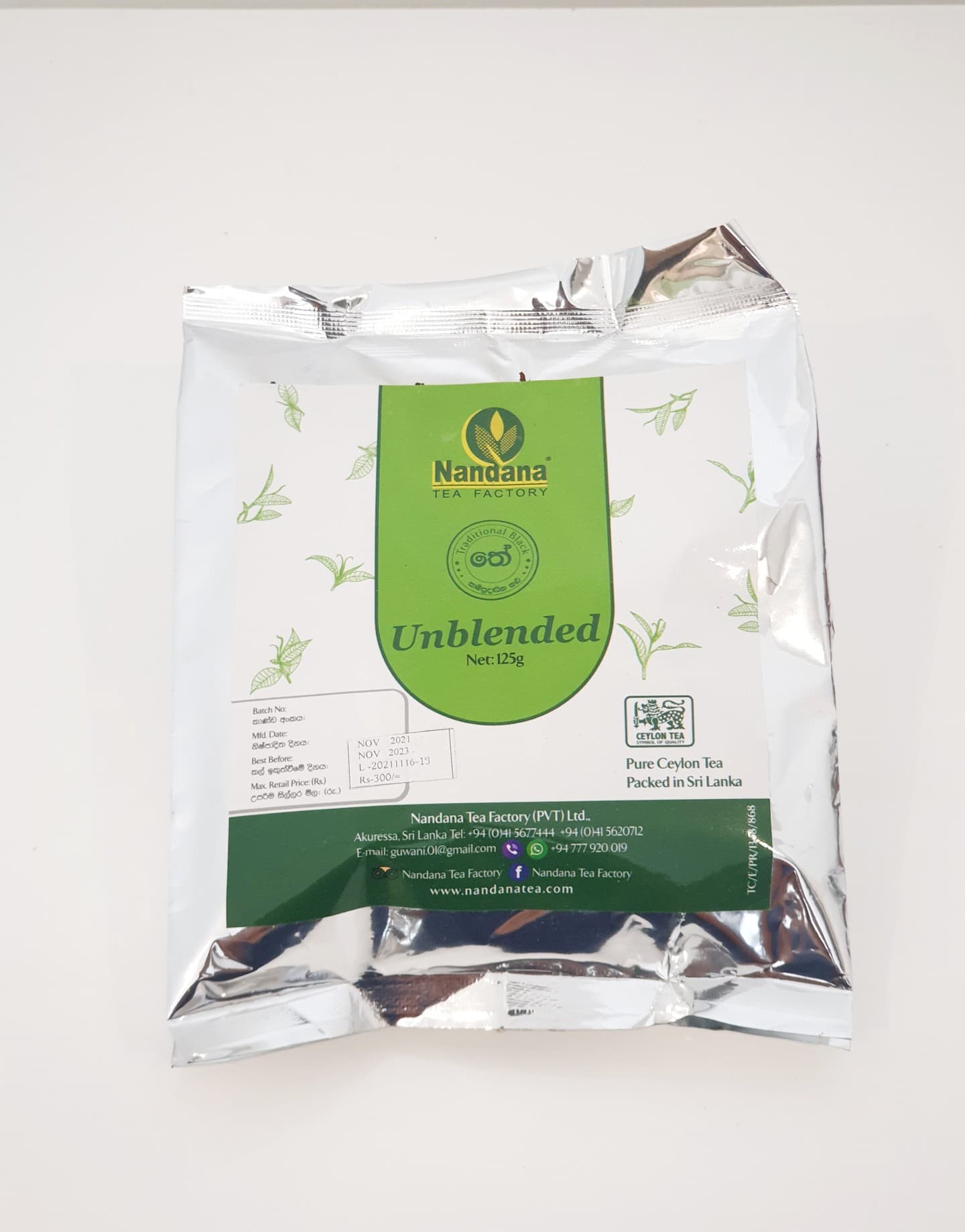 Unblended Tea